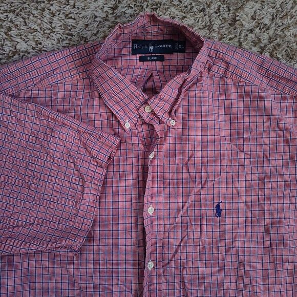 Lauren Ralph Lauren Other - Ralph Lauren Shirt Men Sz XL Blake Short Sleeve Button Up USA Oxford